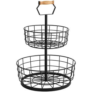 Vega Etagère Troy; 28x40 cm (ØxH); zwart