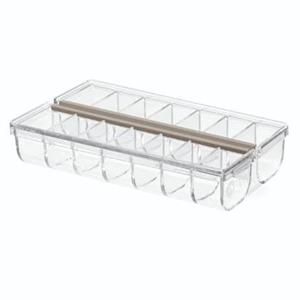 IDesign  Medicijnendoosje, 16.5 x 9.5 x 3.8 cm, Kunststof, Transparan