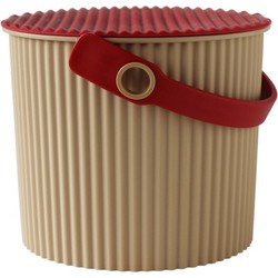 Hachiman Omnioutil Opbergemmer - Mini - Beige|Rood