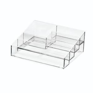 IDesign  Nagellak Organizer met 5 Vakken, 20.3 x 16.5 x 8.3 cm, Trans