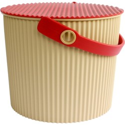 Hachiman Omnioutil Opbergemmer - S - Beige|Rood
