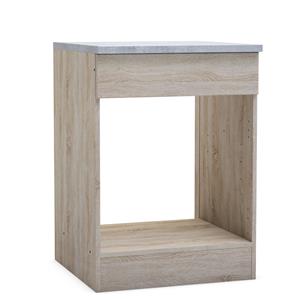 Praxis Paprika Kast Voor Oven 60cm Geborsteld Eik Melamine