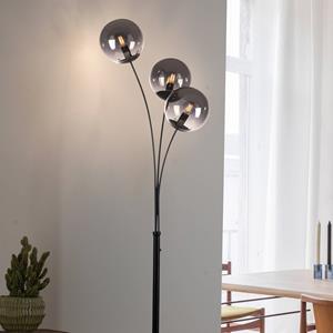 JUST LIGHT. Green Widow vloerlamp met glazen kappen