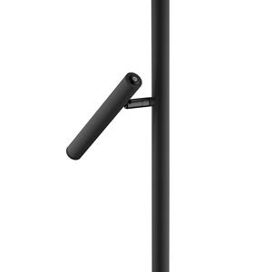 HELL LED vloerlamp Streak, 2-lamps met dimmer, zwart
