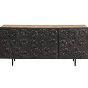 Kare Design Fiori Dressoir 3-Deurs - Zwart|Bruin