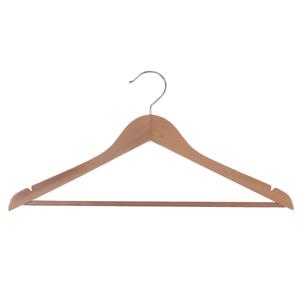 Praxis Set Van 5 Kleerhangers In Natuurlijk Hout