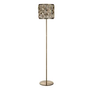 Searchlight Vloerlamp Bijou, messing, kristalglas