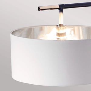 ELSTEAD Balance vloerlamp, zwart/nikkel, witte kap