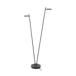 Highlight LED vloerlamp Round Move, 2-lamps zwart 142 cm CCT dimbaar