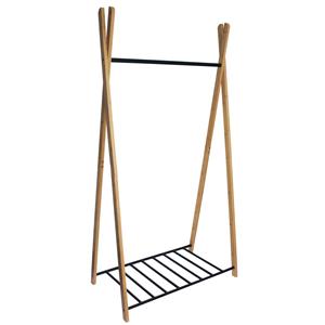 Box & Beyond Zwart Yaka Bamboe Enkel Rek B. 93xh173xd. 50,5 Cm