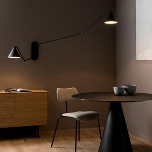 AM.PM Scharnierende wandlamp met dubbele arm XL, Moke