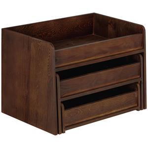 PULSIVA Etagère Ridgeland; 48x33x31.9 cm (BxHxD); bruin; rechthoekig