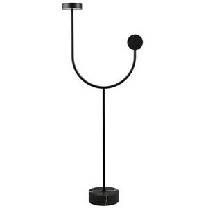 AYTM LED vloerlamp Grasil, zwart, marmer, hoogte 127 cm