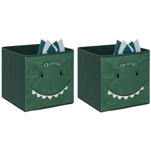 Atmosphera Opbergmand/kastmand dino - 2x - voor kinderen