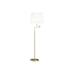 Knapstein Vloerlamp Lilo, kleur mat messing, conische kap