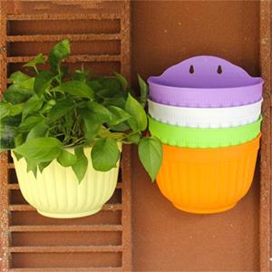 HOMEKA Hars Plastic Wateropslag Muur Hangende Mand Bloempot Huis Tuin Decor S roze
