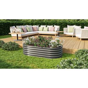 Vitavia Verhoogd Moestuinbed Vita Maat 401 Zincalume Graniet 82x62x40cm