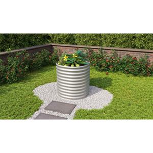 Vitavia Verhoogd Moestuinbed Vita Maat 858 Rond Zincalume 82x82x86cm