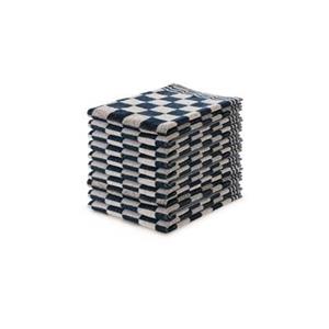 Elegance Eleganzzz Keukendoekset Blok 50x50cm - blauw - set van 10