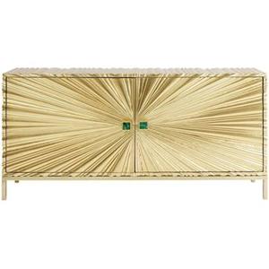 Kare Design Illumino Dressoir 2-Deurs - B160 X D40 X H80 Cm - Goud