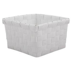 MSV Opbergmandje 14x14cm Wit