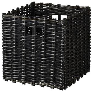 Praxis Opbergbox Wicker Zwart 31cm