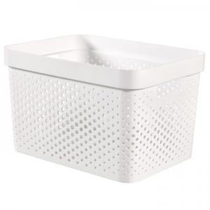 Curver Infinity Box Dots 17l - 100% Recycled Wit