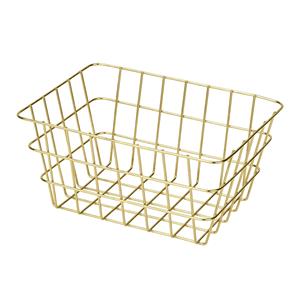 Wenko Draadmand Viana 18x25x12cm Goud Glanzend