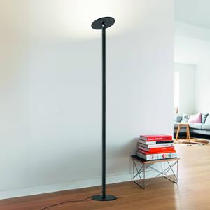 Fabas Luce Regina LED vloerlamp, zwart, CCT, dimbaar, hoogte 180 cm