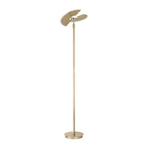 Pure Mutil LED vloerlamp, dimmer, CCT, messing