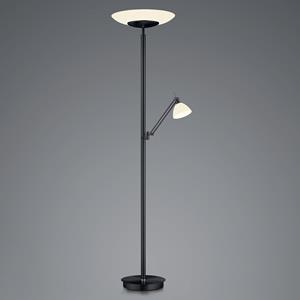 HELL LED vloerlamp Findus, 2-lamps, zwart