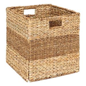 5five Gevlochten jute opbergmand met handvaten - naturel - x x cm -