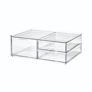 IDesign  Make-up Organizer, 3 Lades, Breed, 30.5 x 20.3 x 11.4 cm, Tr