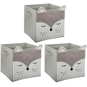 Atmosphera Opbergmand/kastmand vos - 3x - voor kinderen