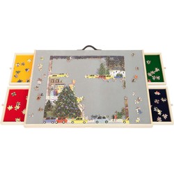 Feel Home  Puzzelbord Luxury met opbergsysteem, vilt- en kantelfunct…