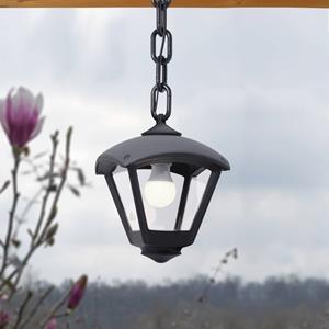 Fumagalli Buiten hanglamp Sicar/Dario zwart, heldere afdekking, E27 CCT