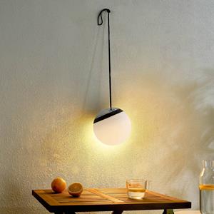 LINDBY LED buiten hanglamp Eleia, RGBW, 20 cm, oplaadbare batterij
