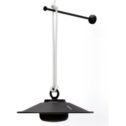 Fatboy Chap-O LED oplaadbare hanglamp, zwart, dimbaar, IP55