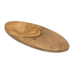 Bowls and Dishes Olijfhouten plank Ovaal 35 cm dikte 1,5 cm