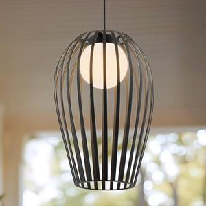 LUCANDE Marrin buiten hanglamp, zwart, metaal, Ø 31 cm