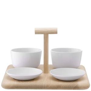 LSA L.S.A. Dine Serveerplank met 4 Schalen Assorti