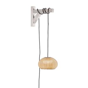 Bover LED hanglamp Garota, stekker wit/ivoorkleurig