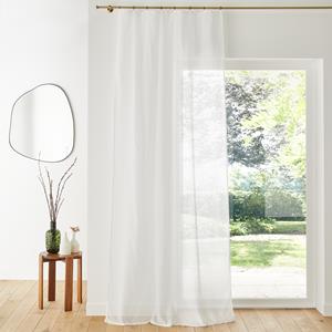 LA REDOUTE INTERIEURS Voilage petits carreauxà anneaux fixes, Ivory