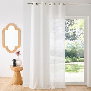 LA REDOUTE INTERIEURS Glasgordijn met oogjes, in polyester en linnen, Mercy