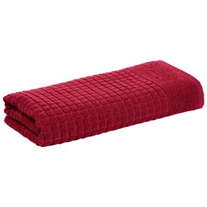 ERWIN M. Douchehanddoek Karos; 70x140 cm (BxL); burgundy