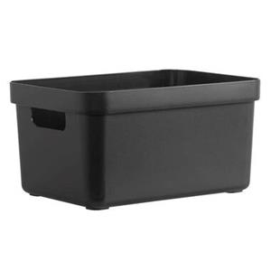 Leen Bakker Sigma home box 13 liter - zwart - 35,2x25,3x18,3 cm