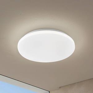 LINDBY LED buiten plafondlamp Kirkola, 4000 K, Ø 26 cm, wit