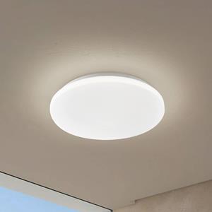 LINDBY LED buiten plafondlamp Kirkola, 3000 K, Ø 34 cm, wit