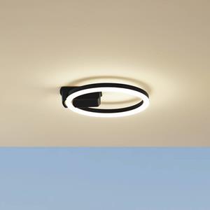 LINDBY LED buiten plafondlamp Finian, Ø 31 cm, CCT, dimbaar