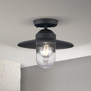 Orion Buiten plafondlamp Edward, antraciet, Ø 27,5 cm, aluminium